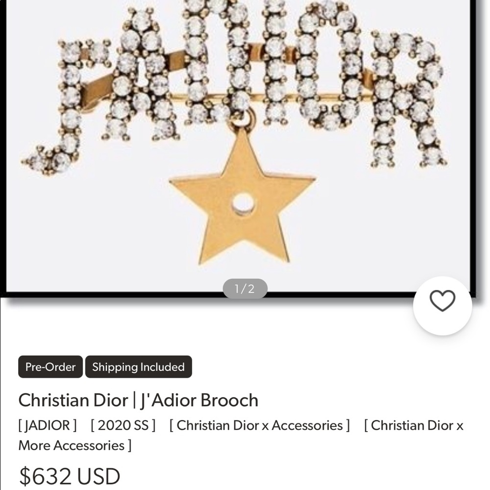 Dior Jadior Brooch - image 6